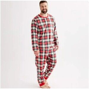 Jammies for Families Big & Tall Men's Plaid 2-pc Fleece Pajamas  3XLT  NWT